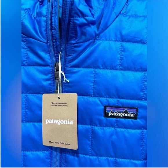 Patagonia Men’s XXL Nano Puff Insulated Jacket Endless Blue NWT Puffer Puffy - Picture 5 of 10